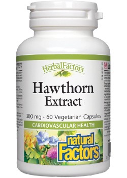 Natural Factors HAWTHORN EXTRACT 300MG – 60 VCAPS