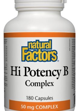 Natural Factors Hi Potency B Complex 50 mg 180 Capsules