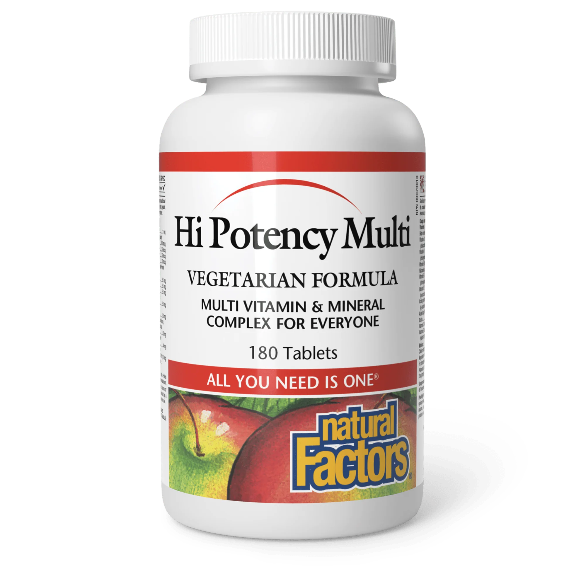 Natural Factors Hi Potency Multi Vegetarian Formula 180 Capsules