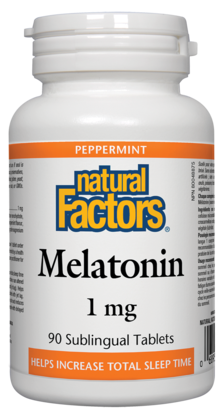 Natural Factors Melatonin 1 mg 90 Sublingual Tablets 90 Sublingual Tablets