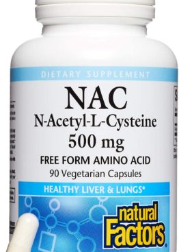 Natural Factors N-Acetyl-L-Cysteine 500 mg 90 capsules