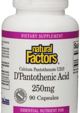 Natural Factors Pantothenic Acid 250 mg 90 capsules