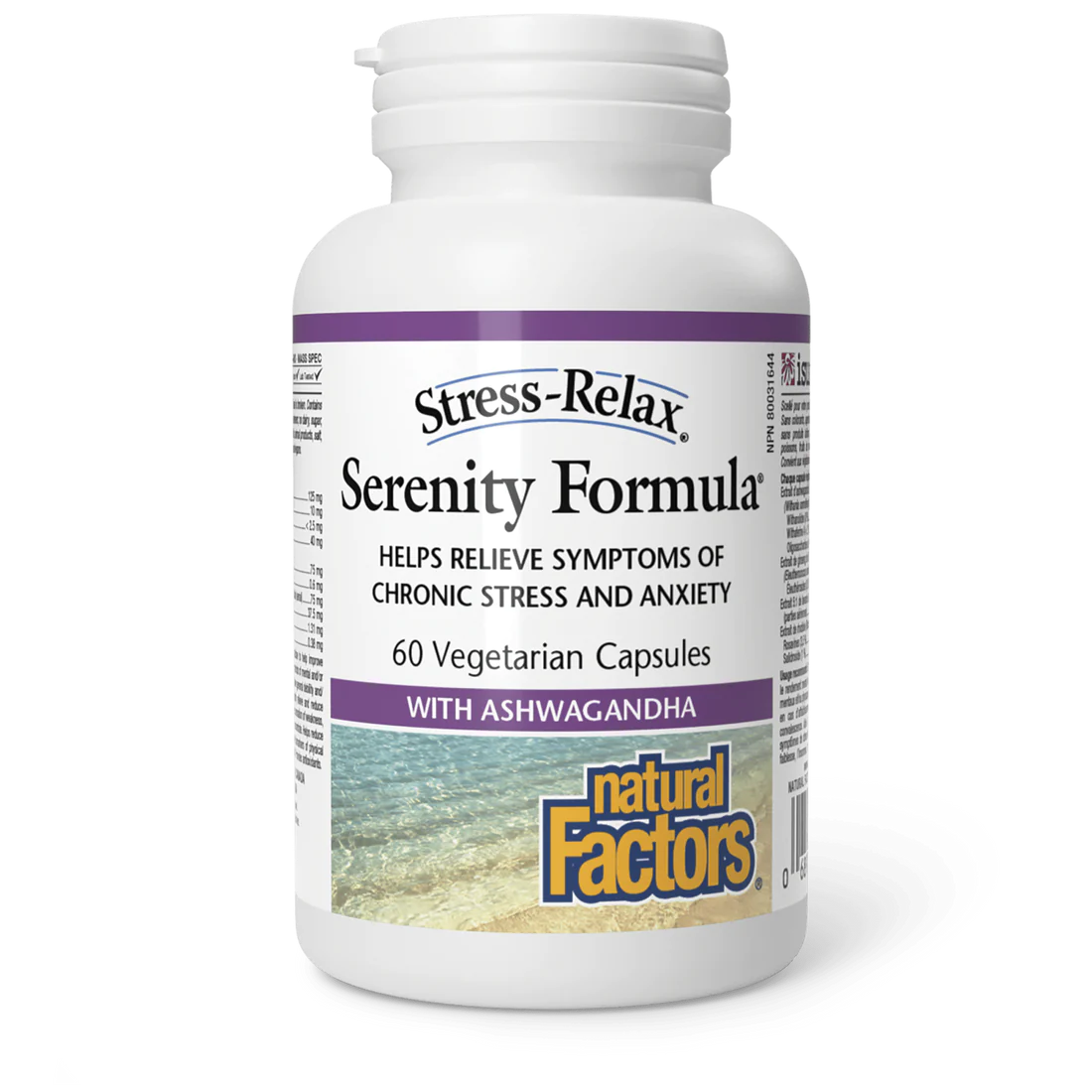 Natural Factors - Stress Relax Serenity Formula. Stress and Anxiety Formula. 60 capsules