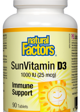 Natural Factors SunVitamin D3 1000 IU 90 softgels