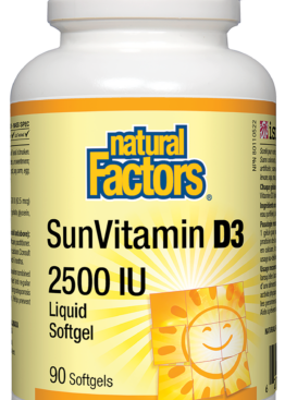 Natural Factors SunVitamin D3 2500 IU 180 Liquid softgel