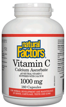 Natural Factors Vitamin C - Calcium Ascorbate 1000 mg 180 Capsules 180 Capsules