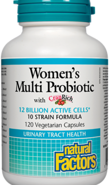 Natural Factors Women's Multi Probiotic, 120 Capsules 120 Capsules