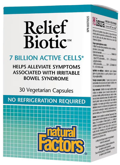 Natural Factors Relief Biotic 7 Billion Active Cells (30 VCaps)