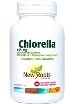 New Roots Chlorella 455mg 60 Vcaps