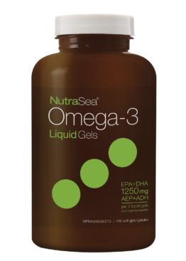 NutraSea Omega-3 Liquid Gels 1250 mg 150 Soft Gels