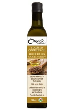 ORGANIC TRADITIONS - FLAXSEED COOKING OIL - PACKAGING OF 500ML