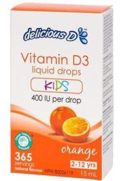 Platinum Naturals Delicious D Vitamin D3 Kids Orange 15 ml