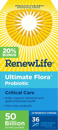 Renew Life Ultimate Flora Critical Care 50 Billion 36 Capsules Bonus Size