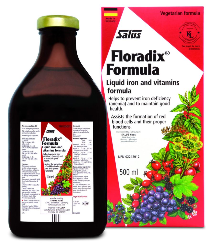 Salus Floradix Liquid Iron and vitamins formula 500 mL – Good Nature ...