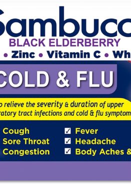 Sambucol Cold and Flu Black Elderberry 24 Capsules