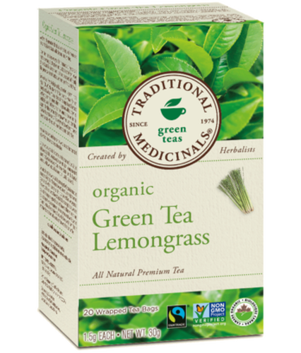 Traditional Medicinals Organic Green Tea Lemongrass 20 Tea Bags