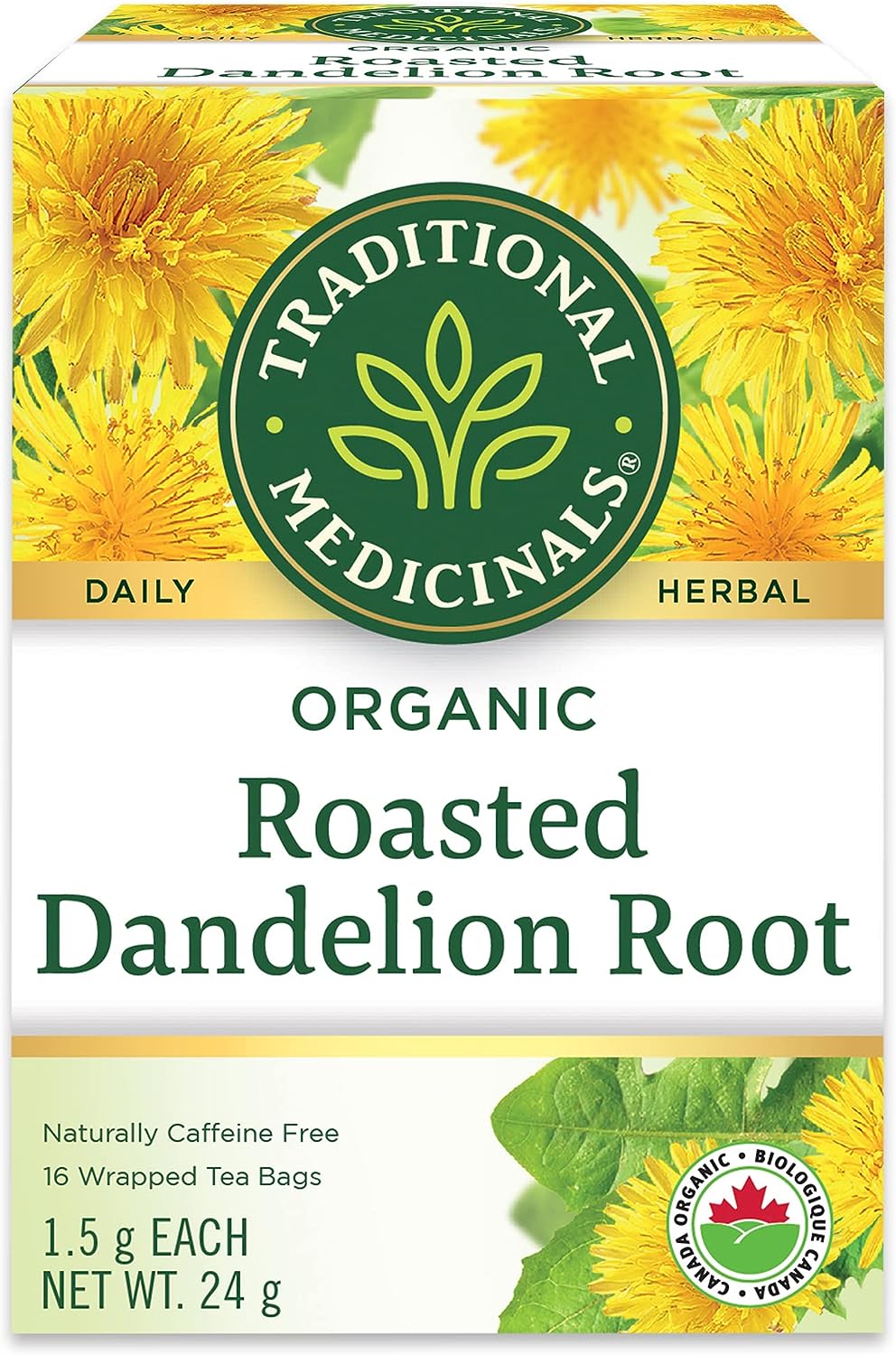 Traditional Medicinals Organic Roasted Dandelion Root Teabags 16 Count 1