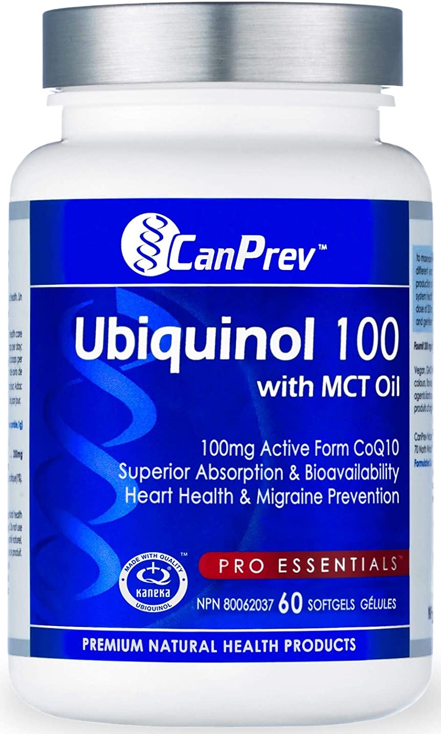 Ubiquinol 100 With MCT Oil By CanPrev 60 Tablets