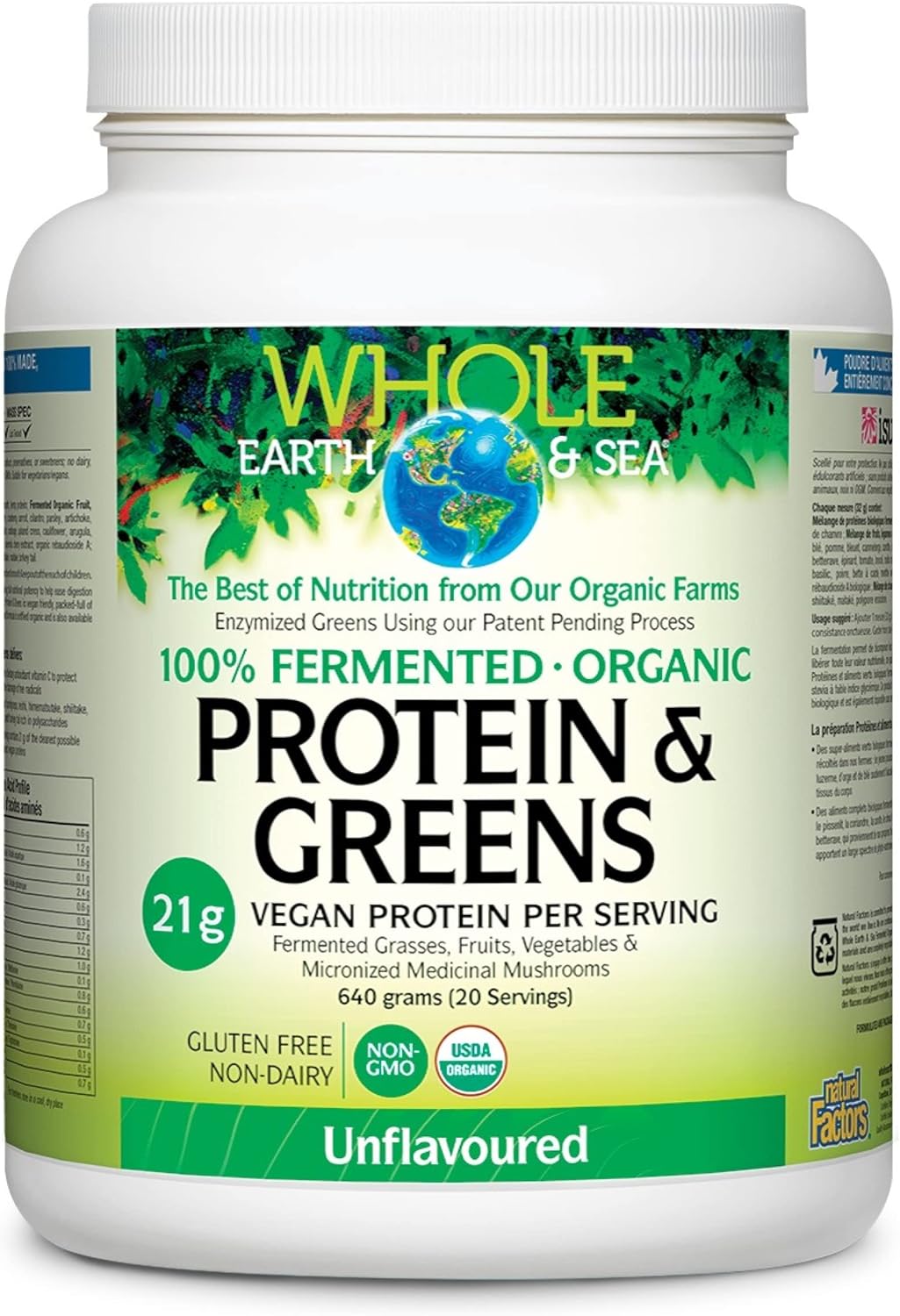 Whole Earth And Sea Protein & Greens Unflavored 640g
