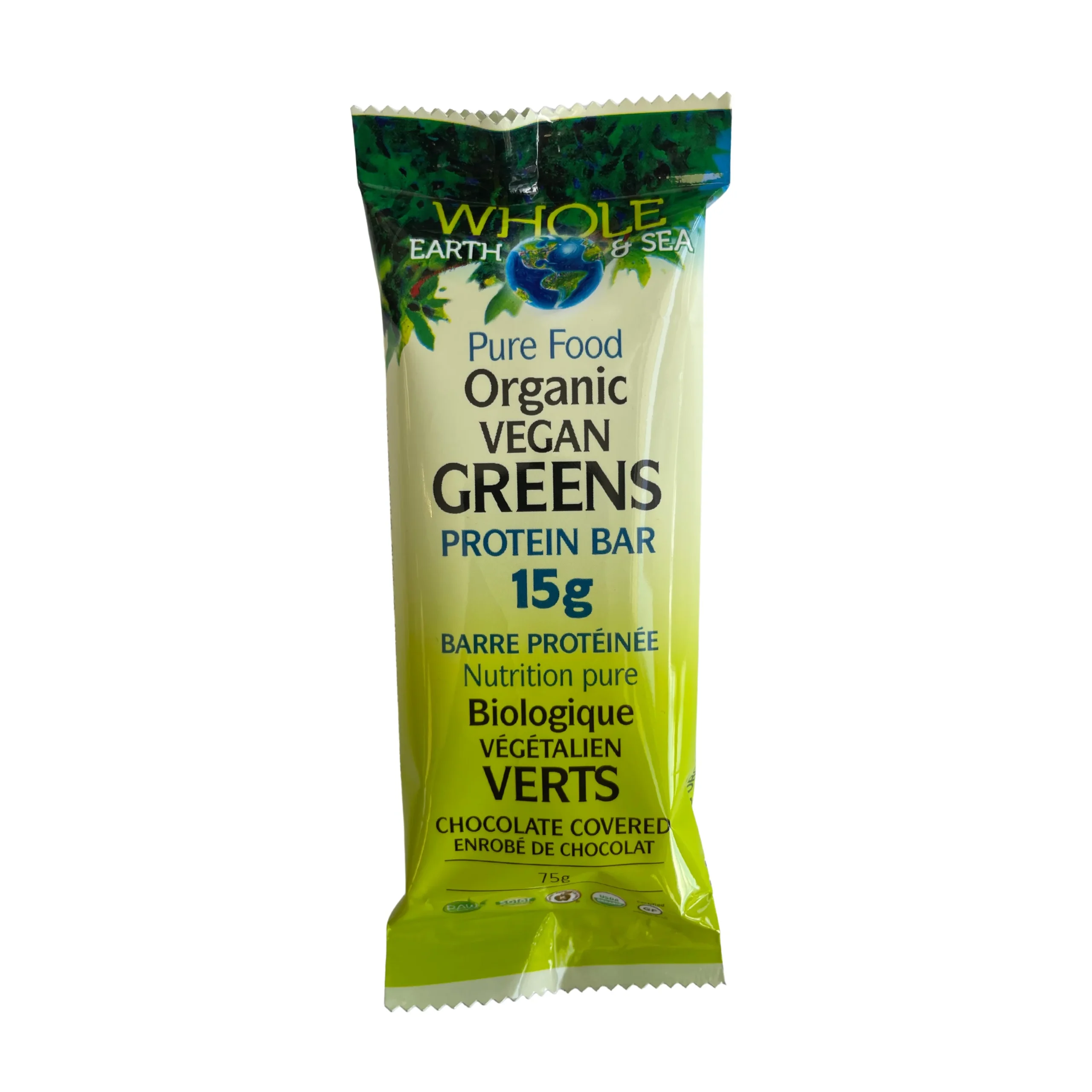 Whole Earth & Sea Vegan Organic Greens Protein Bar 75g