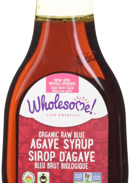 Wholesome Organic Raw Blue Agave Syrup 240 ml