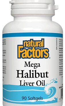 Natural Factors Mega Halibut Liver Oil 90 softgels