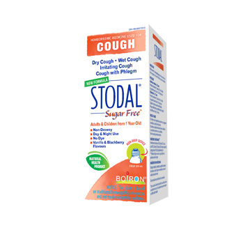 Stodal Sugar-Free Cough Syrup, 200 ml, Vanilla & Blackberry