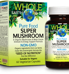 Natural factors Whole Earth and Sea Pure Food Super Mushroom 60 caps