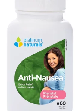 Platinum Naturals Prenatal Anti-Nausea 60 softgels