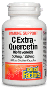 Natural Factors C Extra+ Quercetin 500 mg / 250 mg (60 Capsules)