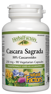 Natural Factors Cascara Sagrada 250mg Capsules 90 capsules
