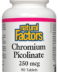 Natural Factors Chromium Picolinate 250 mcg 90 Tablets
