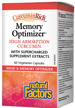 Natural Factors Curcumin Rich Memory Optimizer 60 Capsules