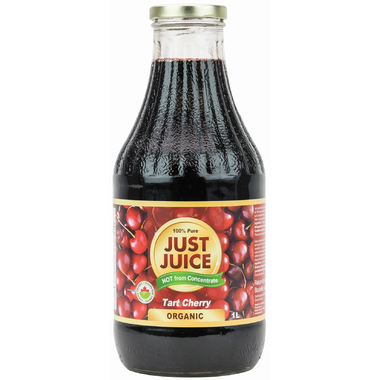 Just Juice 100% Pure Organic Tart Cherry Juice 1 Litre