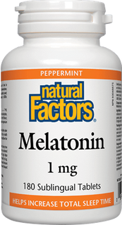 Natural Factors Melatonin 1 mg 180 Sublingual Tablets