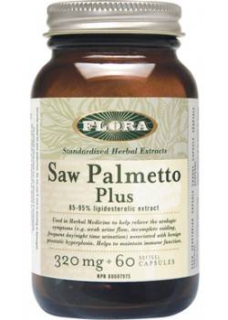 Flora SAW PALMETTO PLUS 320MG - 60 SOFTGELS