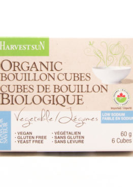 harvestsun organic low sodium vegetable bouillon cubes 60g