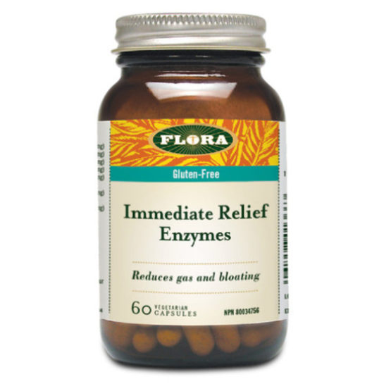 Flora Immediate Relief Enzymes 60 vegetarian capsules