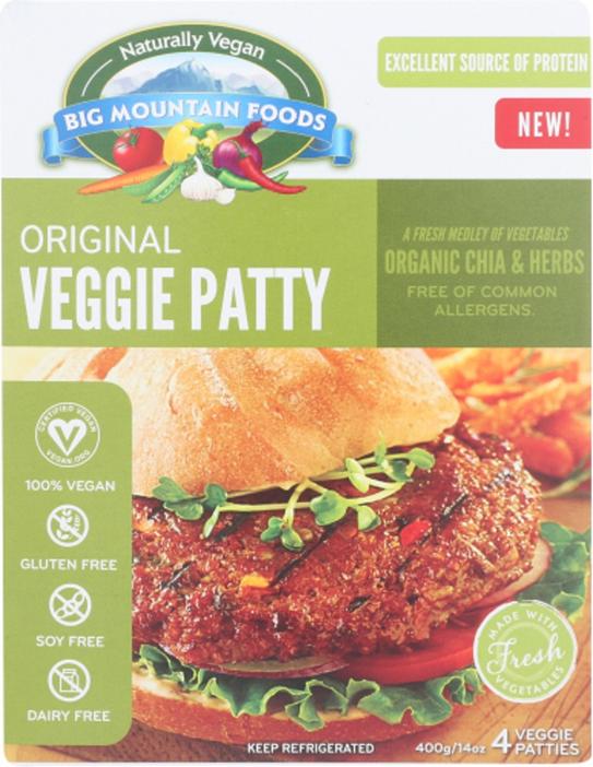 BIG MOUNTAIN FOODS: Original Veggie Patty, 14 oz