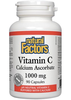 Natural Factors Vitamin C - Calcium Ascorbate 1000 mg 90 Capsules 90 Capsules