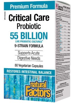 Natural Factors CRITICAL CARE PROBIOTIC 55 BILLION - 80 VCAPS