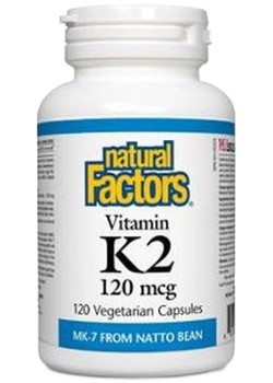 Natural Factors VITAMIN K2 120MCG (MK-7) - 120 VCAPS