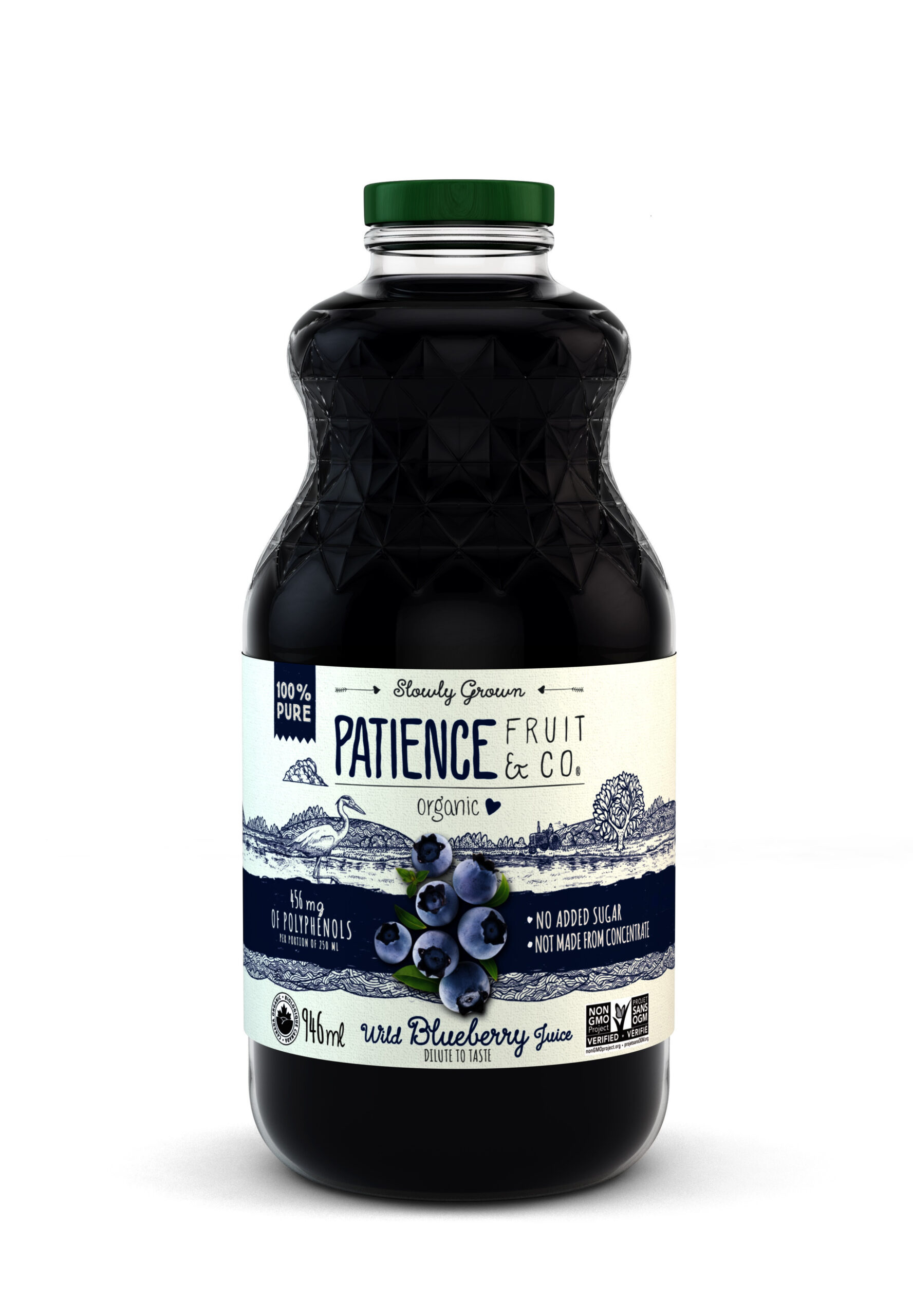 Organic wild blueberry juice - Patience Fruit946 ml