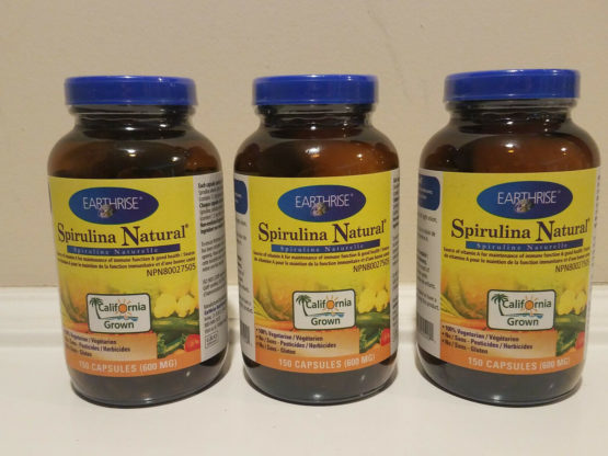 Earthrise Spirulina Natural 600 mg 150 Capsules
