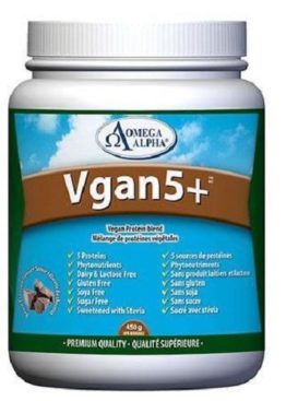 Omega Alpha Vgan5 Plus Protein Blend 450g Chocolate Flavor