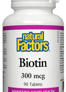 Natural Factors BIOTIN 300 MCg 90 tab