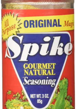 Spike Gourmet Natural Seasoning adds just the right amount of zip to all of your meals! It's a special blend of 39 flavorful herbs, exotic spices and vegetables with just the right amount of salt. Sprinkle this flavorful mixture onto meats, salads, poultry, popcorn, pizza, cottage cheese, or anything you can imagine! Form Powder Feature Gluten-free, Blend, All Purpose Seasoning Fresh/dried Dried Seaweed variety Kelp Weight 85 grams