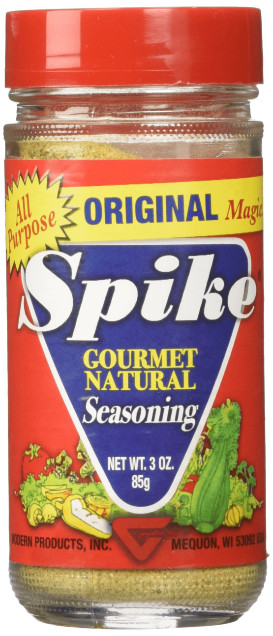 Spike Gourmet Natural Seasoning adds just the right amount of zip to all of your meals! It's a special blend of 39 flavorful herbs, exotic spices and vegetables with just the right amount of salt. Sprinkle this flavorful mixture onto meats, salads, poultry, popcorn, pizza, cottage cheese, or anything you can imagine! Form Powder Feature Gluten-free, Blend, All Purpose Seasoning Fresh/dried Dried Seaweed variety Kelp Weight 85 grams