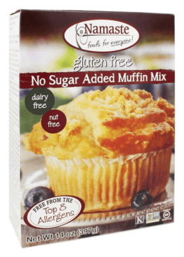 Namaste gluten-free no sugar added muffin mix 397 g