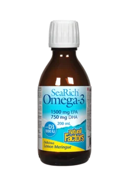 Natural factors SeaRich - Omega-3 1500 mg EPA / 750 mg DHA - Lemon Meringue 200 ml